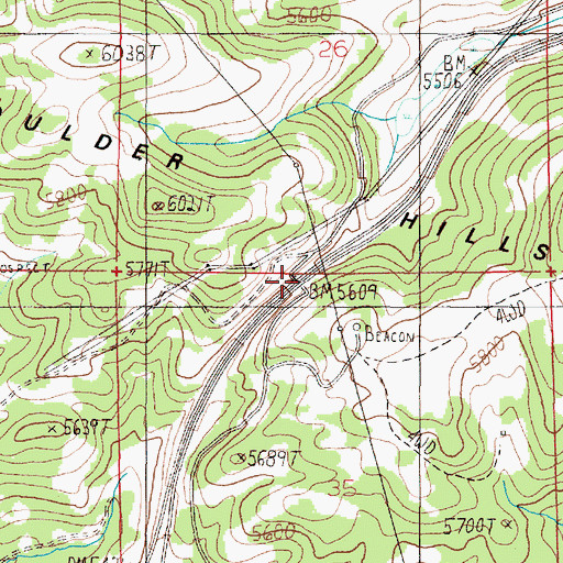 Topographic Map of Summit (historical), MT