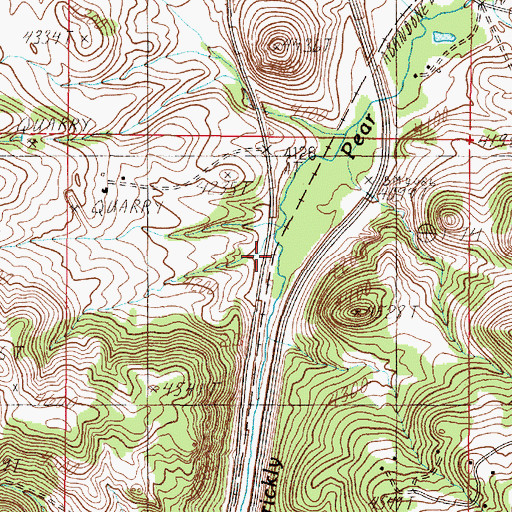 Topographic Map of Rhorbaugh (historical), MT