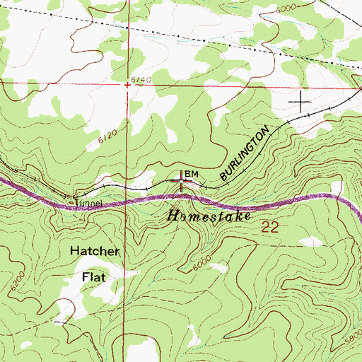 Topographic Map of Mikels (historical), MT