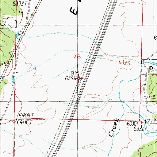 Topographic Map of Marie (historical), MT