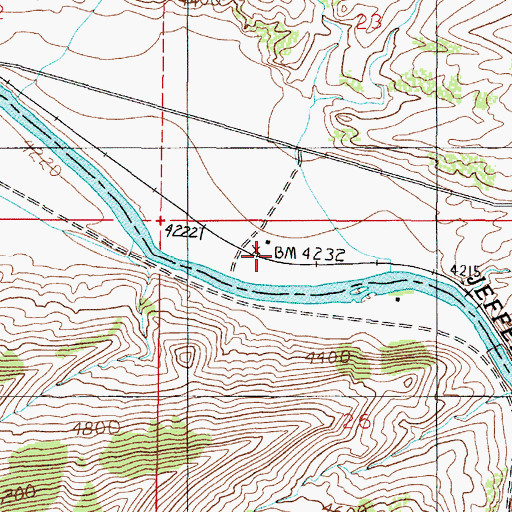 Topographic Map of Hubbard (historical), MT