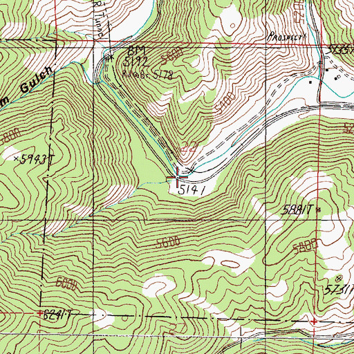 Topographic Map of High Ore Spur (historical), MT
