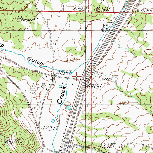 Topographic Map of Hartford (historical), MT