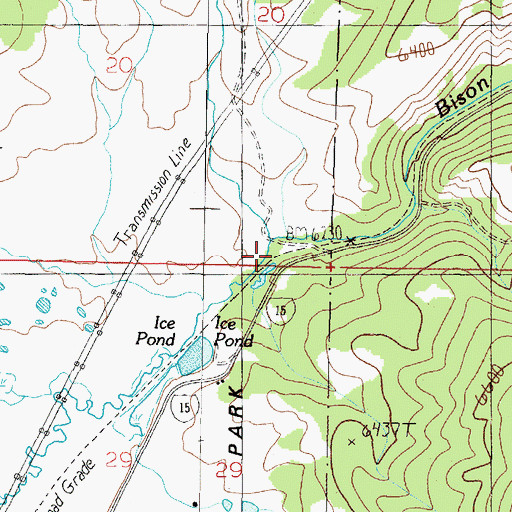 Topographic Map of Elk Park (historical), MT