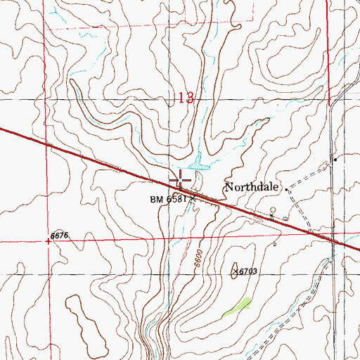 Topographic Map of White Flats Draw, CO