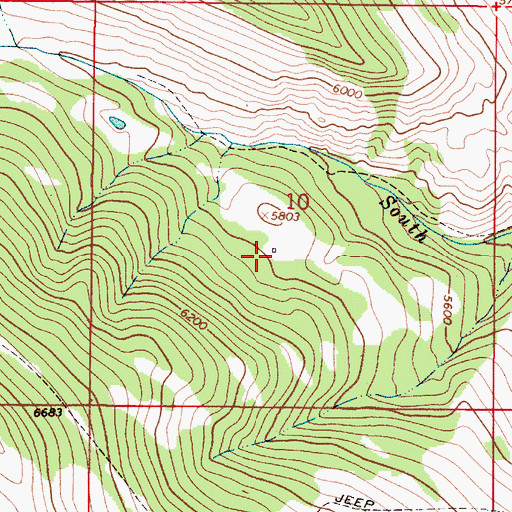 Topographic Map of Flint Post Office (historical), MT