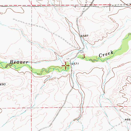 Topographic Map of Lewis Post Office (historical), MT