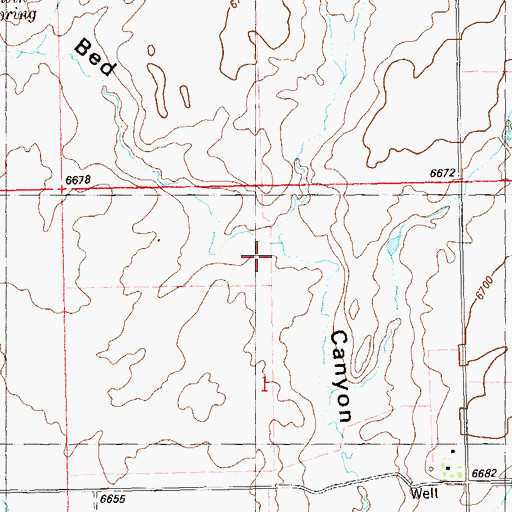 Topographic Map of Piute Creek, CO