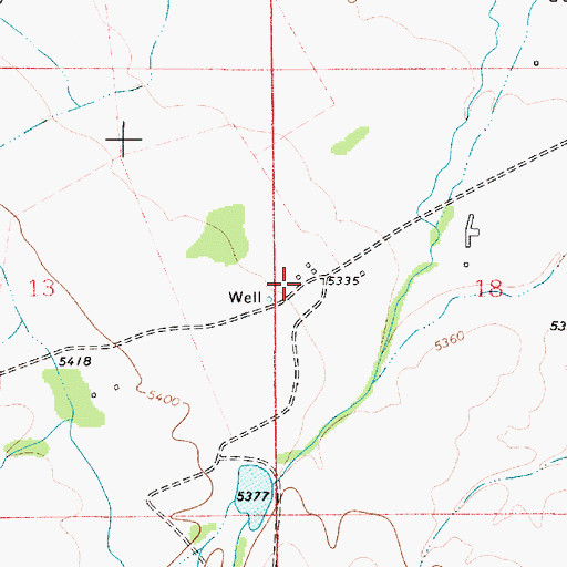 Topographic Map of Unity Post Office (historical), MT
