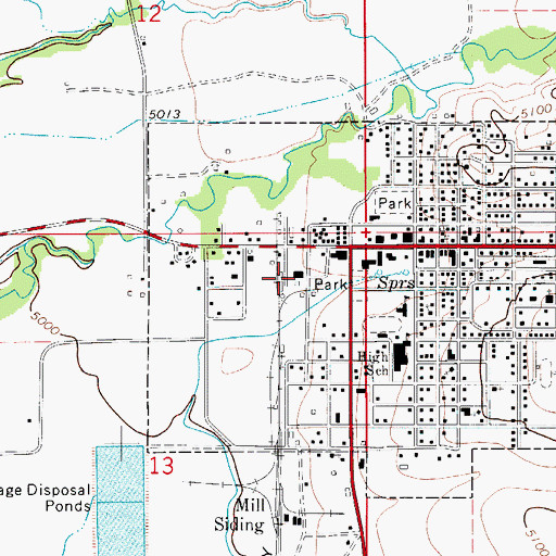 Topographic Map of White Sulphur Springs (historical), MT