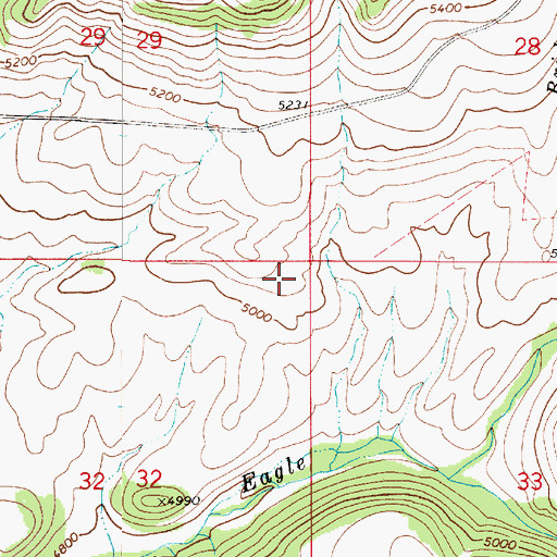 Topographic Map of Shannon School (historical), MT