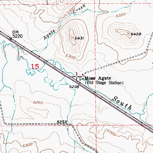 Topographic Map of Saint Charles (historical), MT