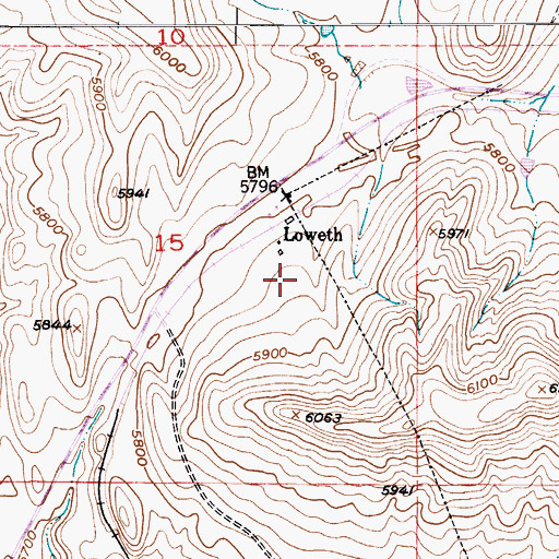 Topographic Map of Summit School (historical), MT