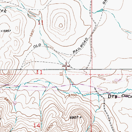 Topographic Map of Leadboro Junction (historical), MT