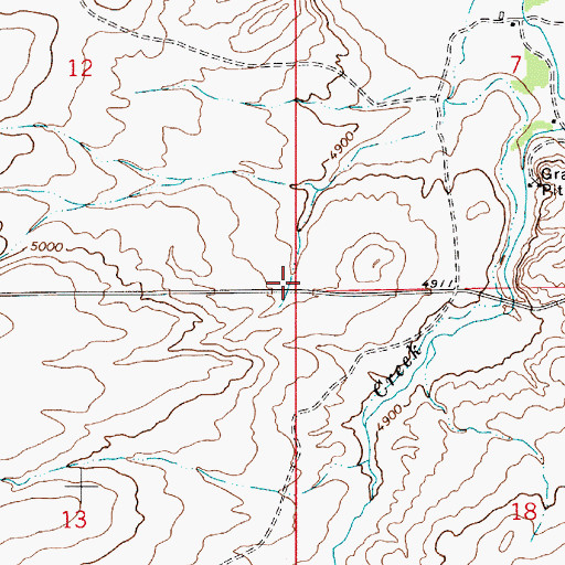 Topographic Map of Langford City (historical), MT