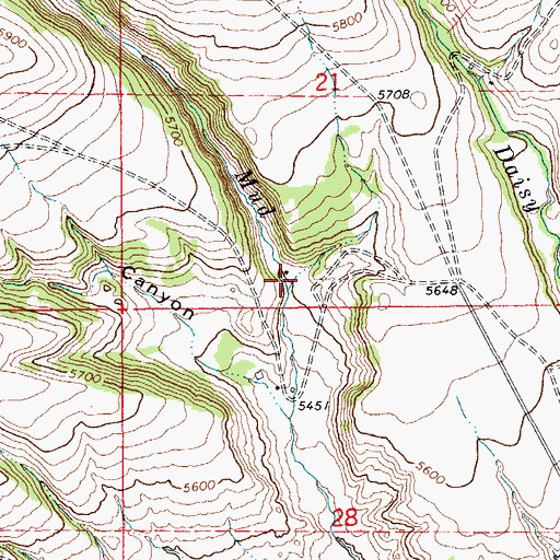 Topographic Map of Findon (historical), MT