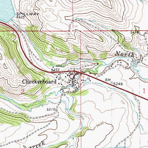 Topographic Map of Delpine School (historical), MT