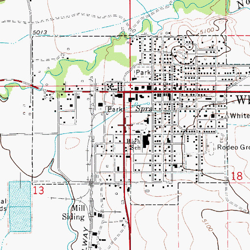 Topographic Map of Rader Park, MT