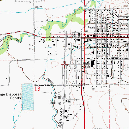 Topographic Map of Mikesell Trailer Court, MT