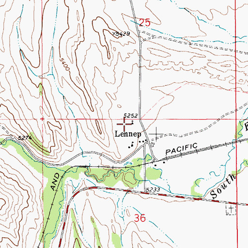 Topographic Map of Trinity Lutheran Church, MT