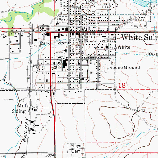 Topographic Map of Christian and Missionary Alliance Church, MT