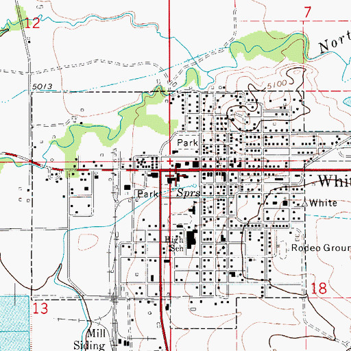 Topographic Map of Mountainview Medical Center, MT