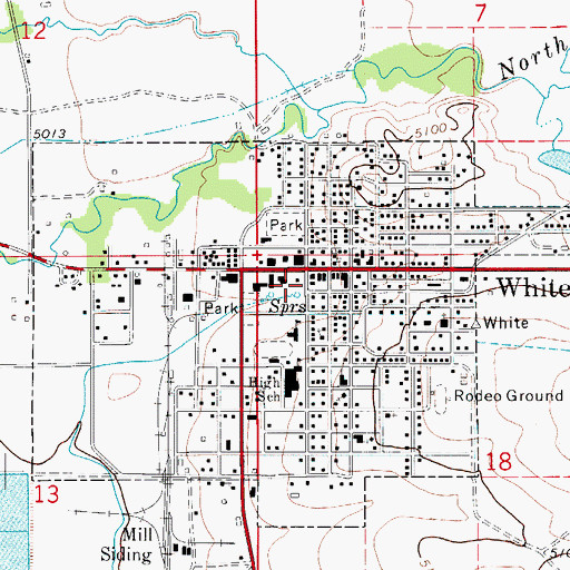 Topographic Map of Mountain View Clinic, MT