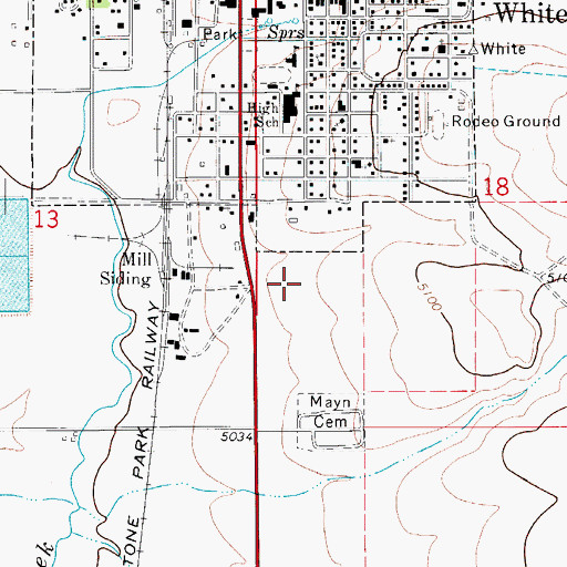 Topographic Map of Arrowhead Meadows, MT