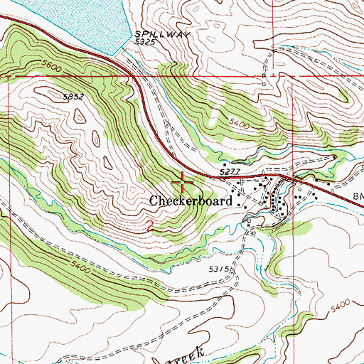 Topographic Map of Solbergs Pine Valley Cabins, MT