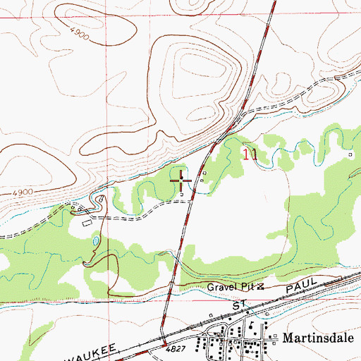 Topographic Map of Charles M Bair Family Museum, MT