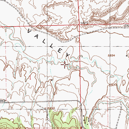 Topographic Map of Dawson Draw, CO
