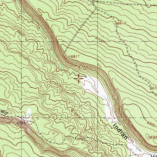 Topographic Map of Indian Valley, CO