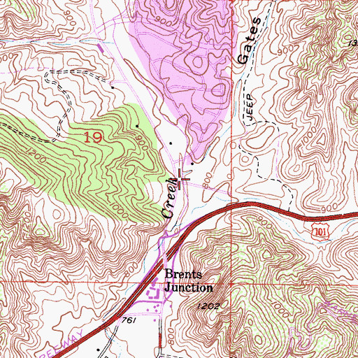 Topographic Map of Calabasas Library Service Center, CA