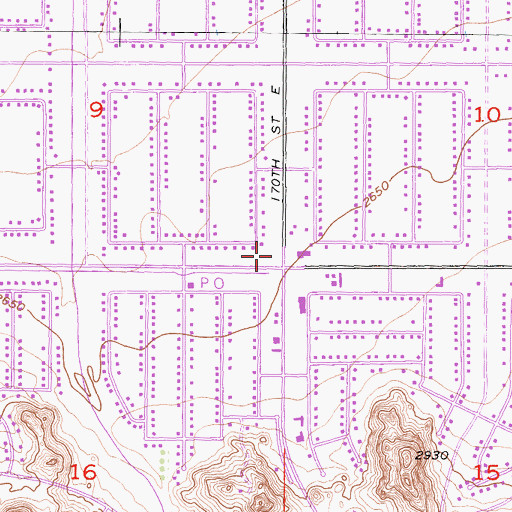 Topographic Map of Lake Los Angeles Branch County of Los Angeles Public Library, CA