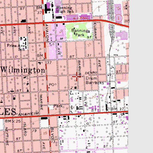 Topographic Map of Wilson College (historical), CA