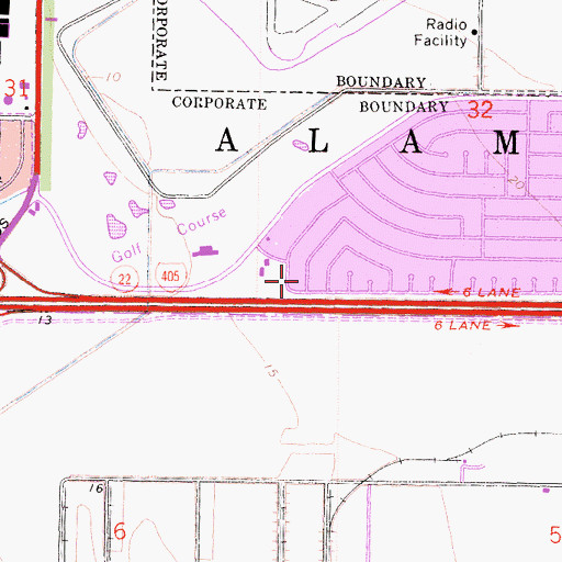 Topographic Map of Gummere Park, CA