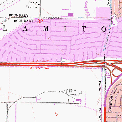 Topographic Map of Shapell Park, CA