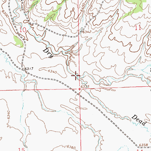 Topographic Map of Dead Horse Creek, CO