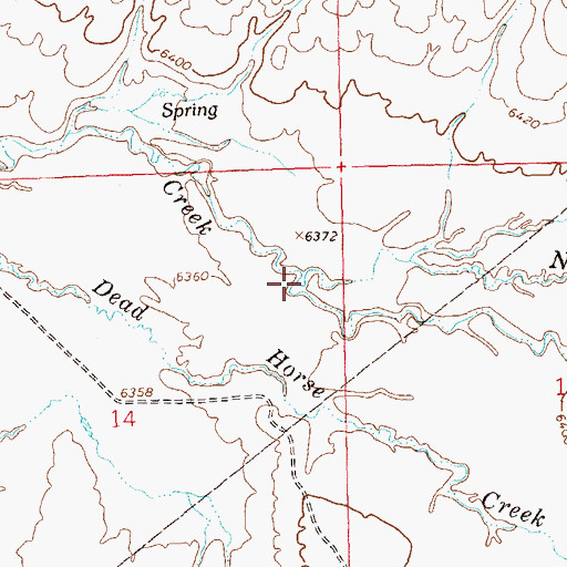 Topographic Map of Nelson Creek, CO