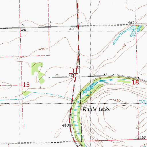 Topographic Map of Karma, OK