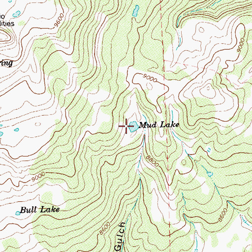 Topographic Map of Mud Lake, CO