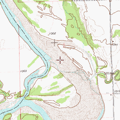 Topographic Map of Bear Creek Cove, OK
