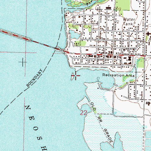 Topographic Map of Salina State Park, OK