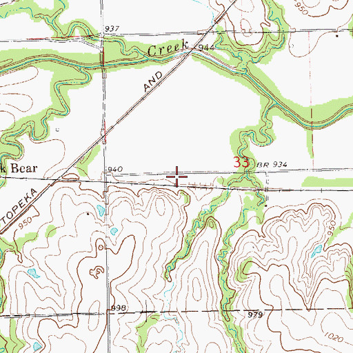 Topographic Map of Drace, OK