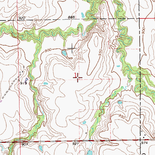 Topographic Map of Sooner Lake, OK