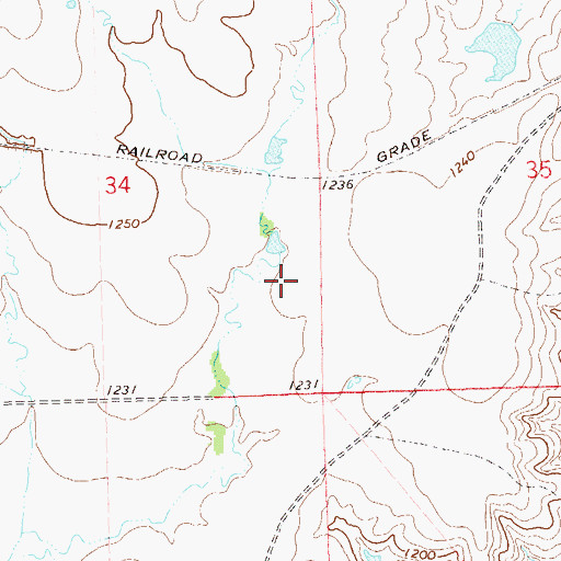Topographic Map of Osage Wildlife Managment Area, OK