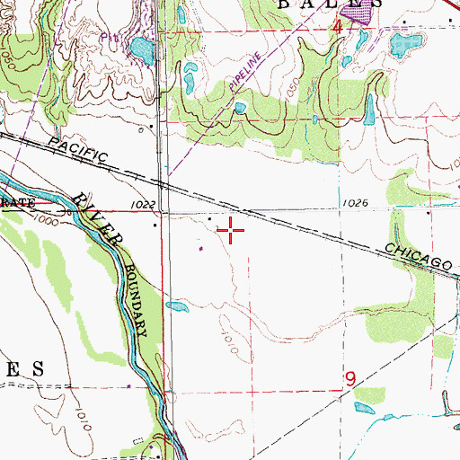 Topographic Map of Gilbert, OK