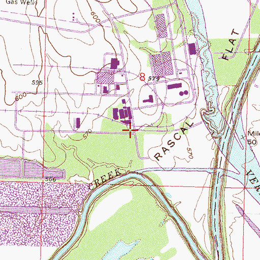 Topographic Map of Port of Catoosa, OK