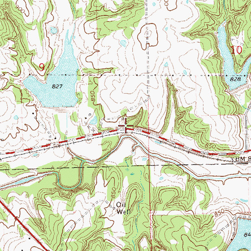 Topographic Map of Indogco, OK