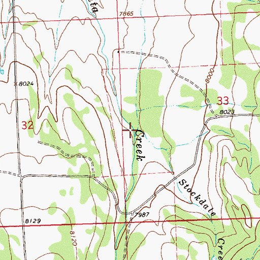 Topographic Map of Stockdale Creek, CO